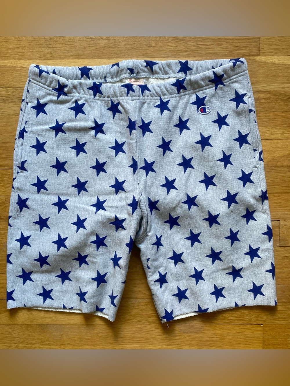 Champion Gray & Navy Star Print Men’s Shorts